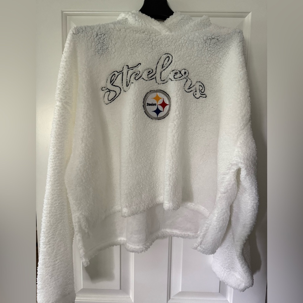 NFL Team Apparel Pittsburgh Steelers Women's White Sleepwear XXL